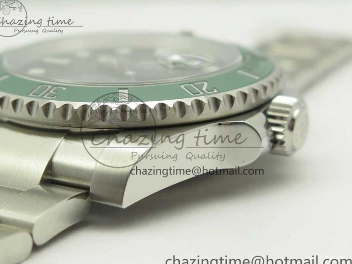 Best Green SA3135 904L on Ceramic V9F 116610 1:1 SS LV Edition Bracelet Submariner 0511